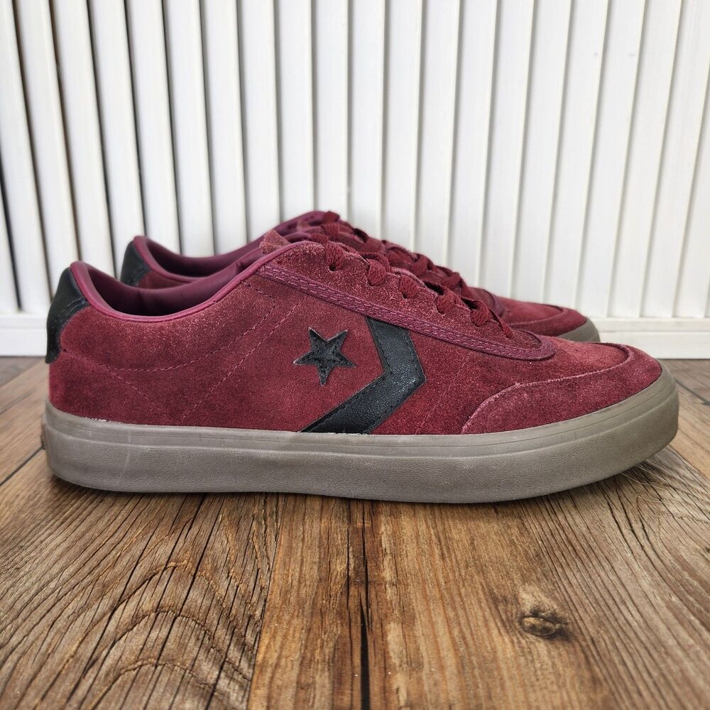Converse One Star Low Court Womens Sz 10 Red Suede Skater Sneakers Shoes 162572C